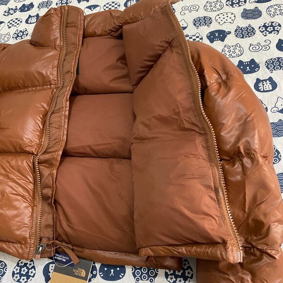 Brown Short Down Jacket The North Face Women's - Picture 8 of 11
